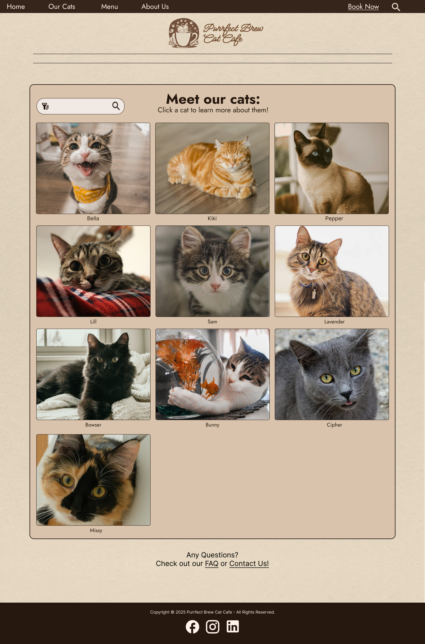 Cat Catalogue.