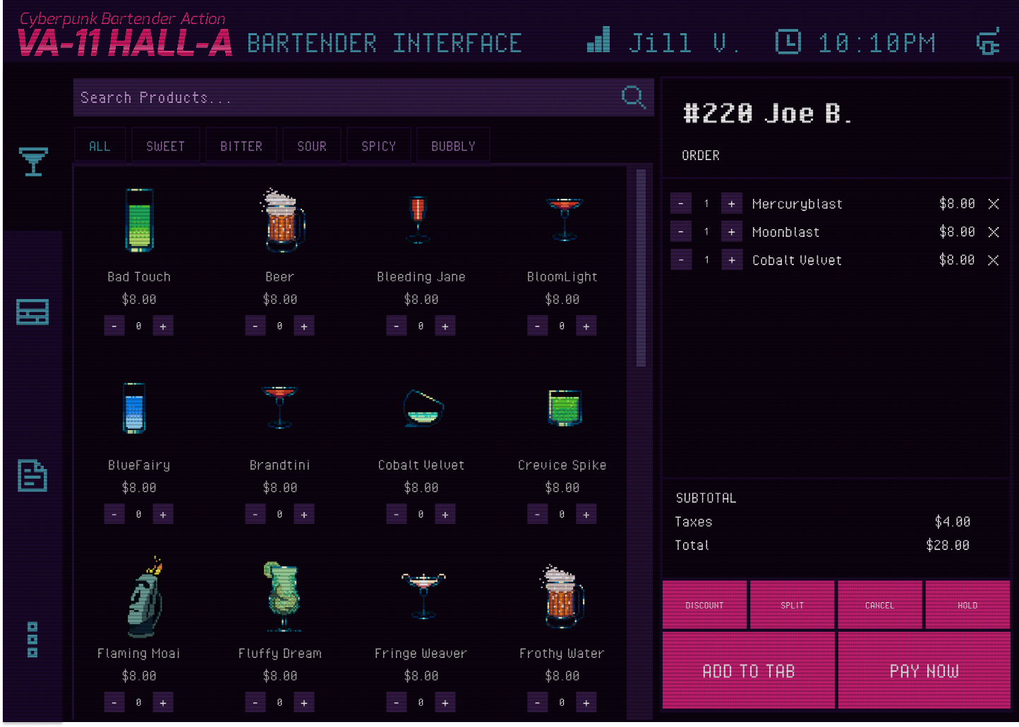 POS mockup screen 2