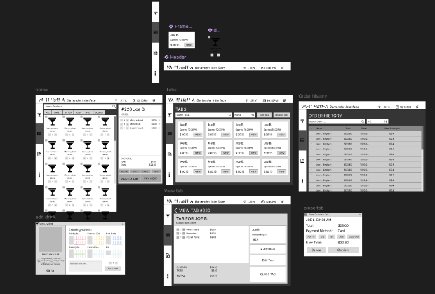 Wireframe designs