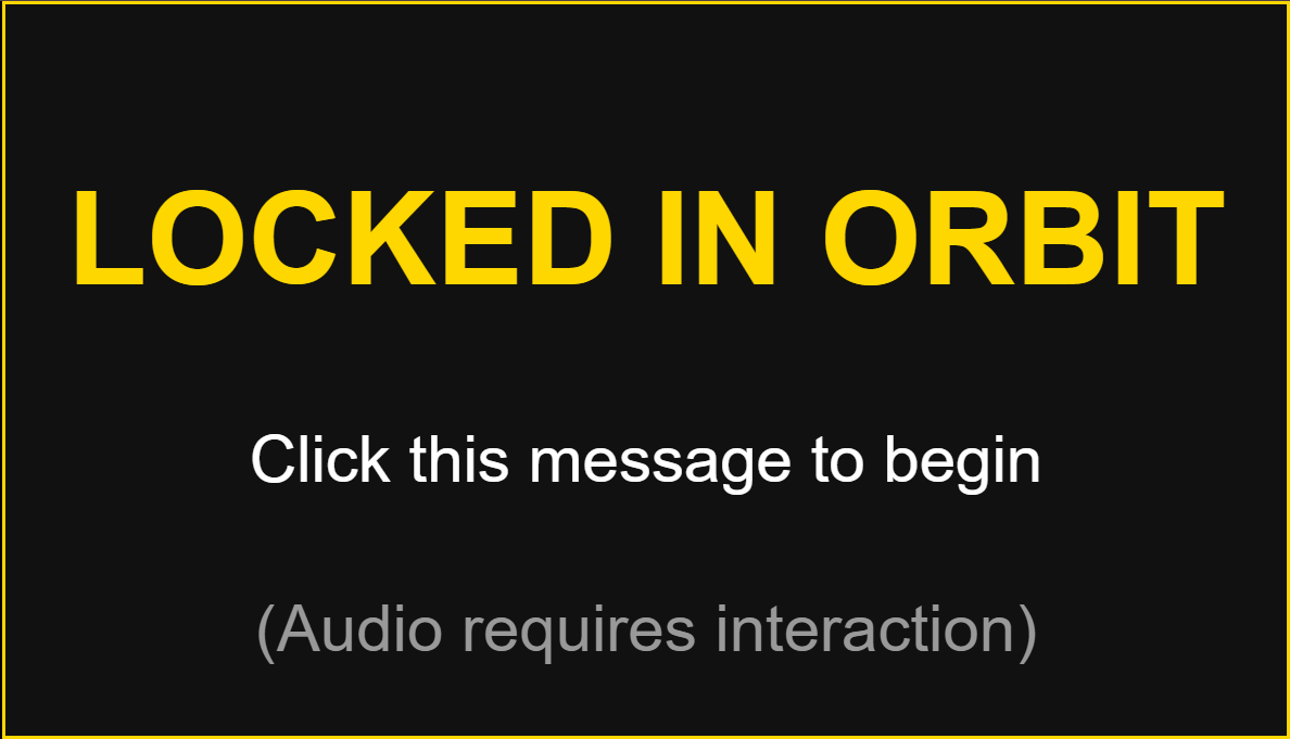 Black box with yellow text.